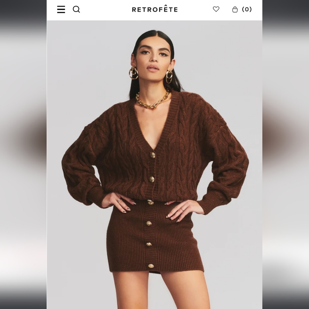 Sweater dress with gold buttons ✨️